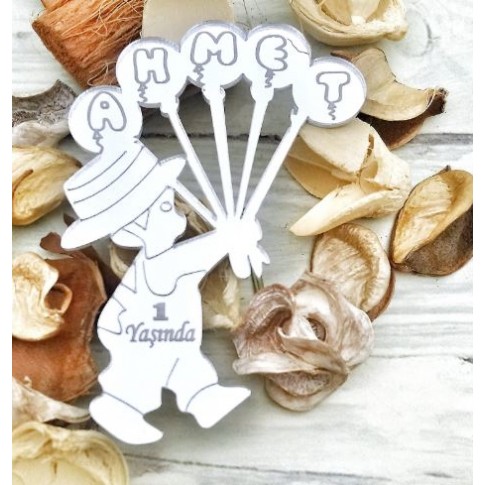 Pleksi ayna lazer kesim balonlu çocuk modelimiz